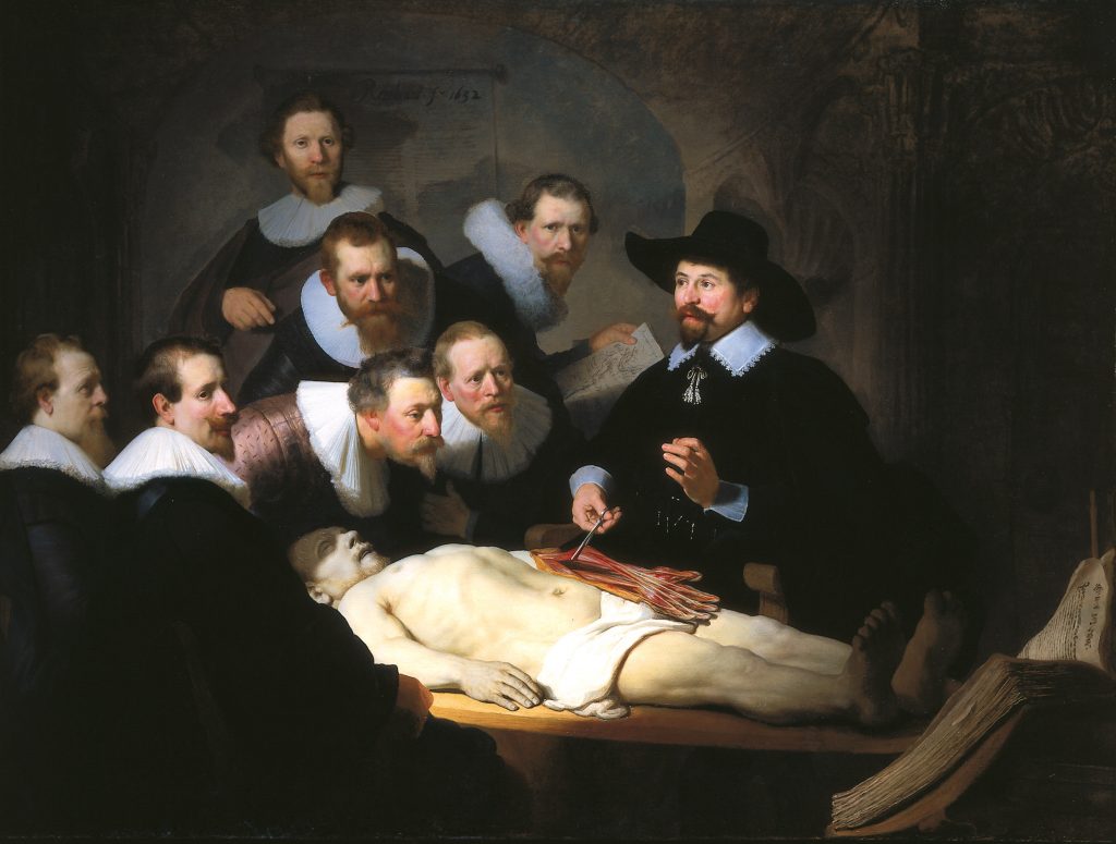  The Anatomy Lesson of Dr. Nicolaes Tulp - most famous painting