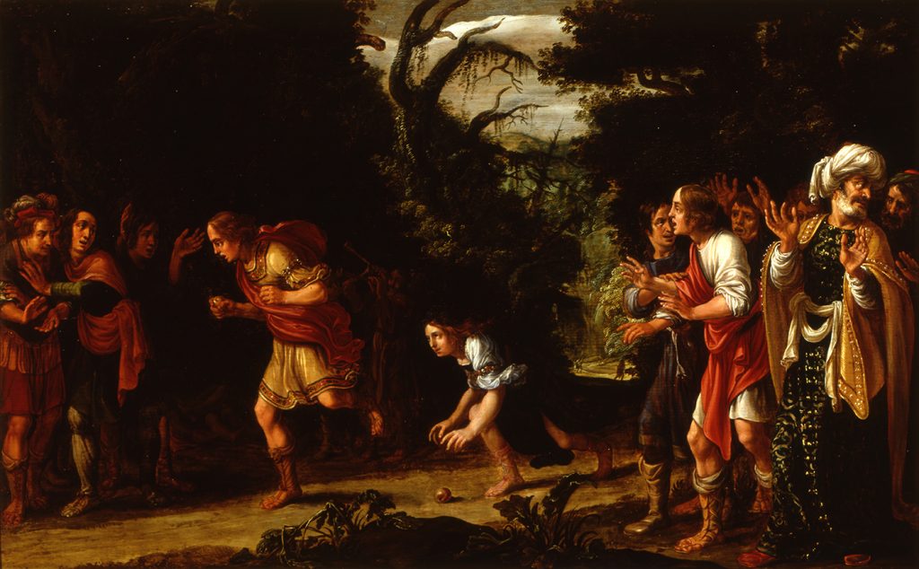 Jan Tengnagel, De wedstrijd tussen Hippomenes en Atalanta, 1610. Museum Het Rembrandthuis, Amsterdam (bruikleen Amsterdam Museum)