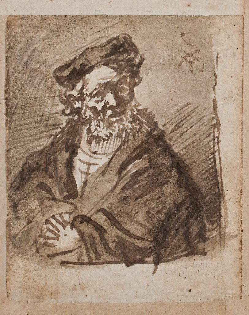 Schilderij van Rembrandt, Bust of an Old Man uit 1634