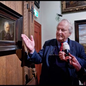 Foto ANP / Marco Okhuizen, in Rembrandt’s Salon, at the presentation of the Tronie of an Old Man, 2011