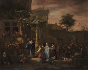 Schilderij van Jan Steen, The Village Wedding, 1653. Canvas