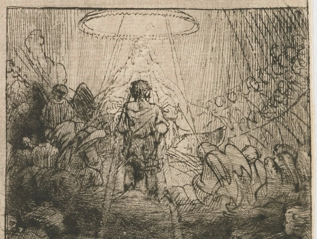 Schilderij getekend Rembrandt