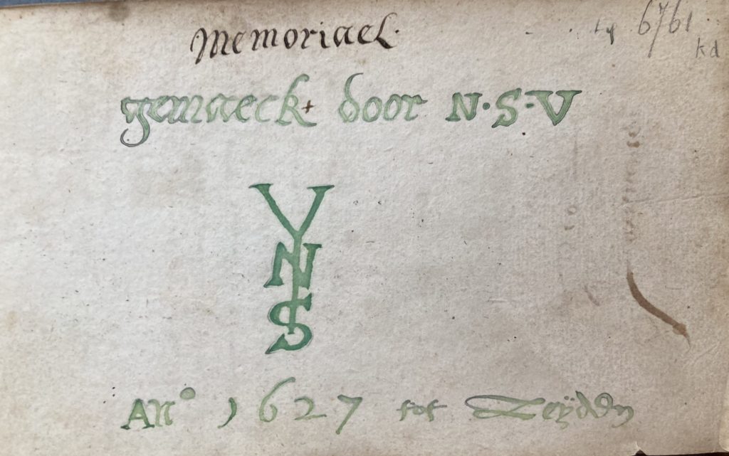 Nicolaes Vinck, Memoriael. Leiden, Erfgoed Leiden en Omstreken