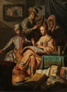 Rembrandt, Musical Allegory, 1626, oil on panel, Amsterdam,