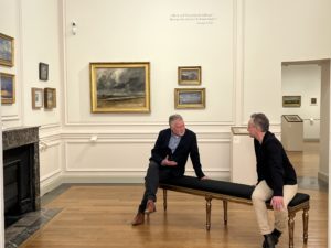 Ger in passionate conversation in the galleries of the Fondation Custodia. Photo: Fondation Custoria.