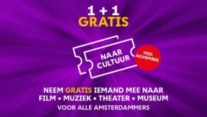 1 + 1 gratis - neem gratis iemand mee naar het museum 